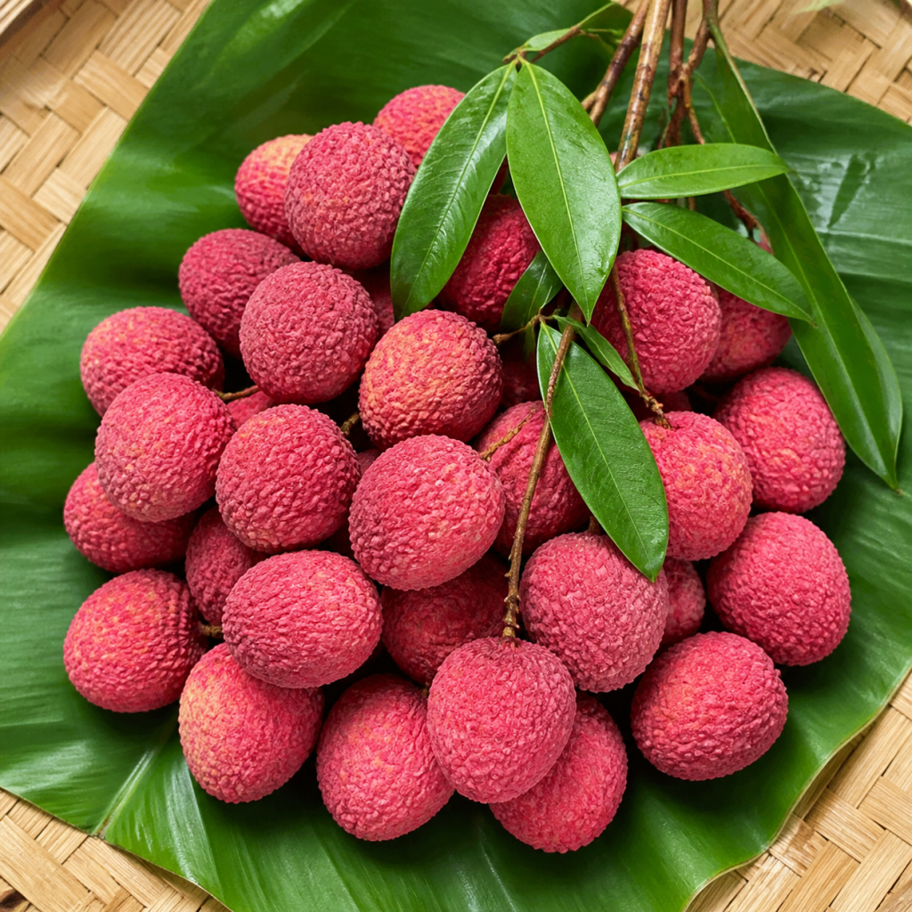 উজ্জ্বল লাল, মিষ্টি ও নির্বাচিত প্রিমিয়াম লিচু।